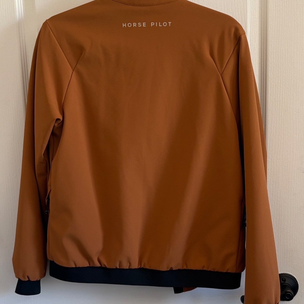 Horse Pilot Teddy Jacket Gold Brown Airbag Compatible Riding Jacket - Picture 10 of 15